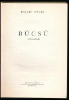 Fekete István: Búcsú. Bp., 1979, Szent István Társulat. Első kiadás. Kiadói kartonált papírkötés