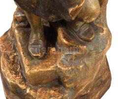 cca 1885-1910 Johann Maresch Fiú kosárral ás korsóval, Lány kosárral és korsóval szoborpár. Terv: Au...