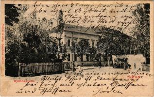 1903 Léva, Levice; Gimnázium. Nyitrai és Társa kiadása / high school (fl)