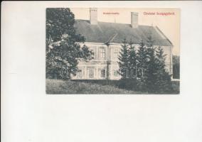 1908 Szolgagyőr, Poszátka, Posádka (Hontudvarnok, Hont-Udvarnok, Dvorníky); Hunkár kastély / castle + "TELEKI POSTAI ÜGYN." (Rb)