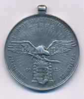 1920 k. "A Soproni Áll. Széchenyi I. Reálisk. Turul Sportkörének Versenydíja - 1912 / Ép ész edzett testben él" ezüstözött bronz díjérem füllel, szign.: Schwerak (36mm) T:VF patina