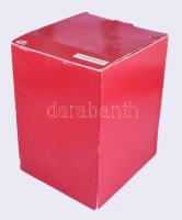 Elemmel működő világító és zenélő karácsonyi templom asztaldísz, használatlan, eredeti dobozában, el...