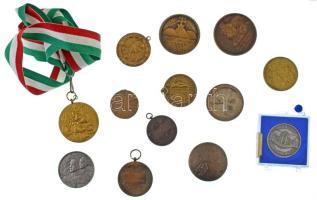 13db-os vegyes, főleg sport díjérmekből álló tétel T:vegyes