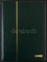 LINDNER 30 fekete lapos A/4 berakó zöld borítóval, szép állapotban