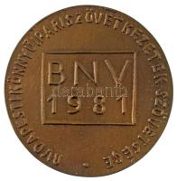 Borsos Miklós (1906-1990) 1981. "Budapesti Könnyűipari Szövetkezetek Szövetsége" kétoldala...