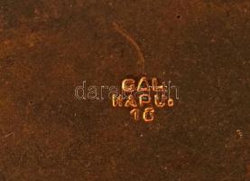 DN "Idegenvezető - Fremdenführer" zománcozott, aranyozott bronz jelvény hátoldalon "1...