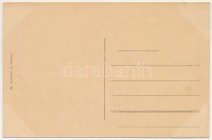 Orsova, A szerbek által elsüllyesztett hajók Orsova mellett, gőzhajó. Hutterer G. kiadása / Von den ...