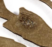 Arany (Au) gyűrű és függő, a függő jelzett, 8k, nettó 1g