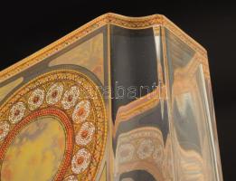 Goebel Artis orbis Mucha szecessziós váza. Jelzett, hibátlan m: 16 cm