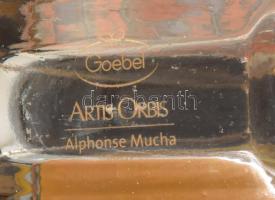 Goebel Artis orbis Mucha szecessziós váza. Jelzett, hibátlan m: 16 cm