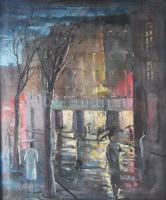 Corini Margit (1897-1982): Párizsi utca. Olaj, vászon. Jelezve balra lent: M de Corini. Hátoldalán 1...