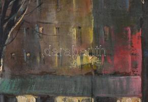 Corini Margit (1897-1982): Párizsi utca. Olaj, vászon. Jelezve balra lent: M de Corini. Hátoldalán 1...