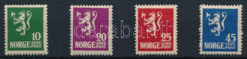 Norvégia 1922 Forgalmi sor Mi 105-108 (Mi EUR 110.-)