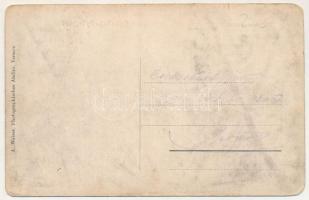 1916 Csíkszentgyörgy, Csík-Szt.-György, Ciucsangeorgiu (Hargita); templom részlet. A. Weiser / churc...