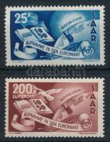 Németország - Saar 1950 Európa Tanács sor Mi 297-298 (Mi EUR 230.-)