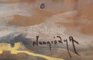 Neogrády jelzéssel: Tavasz. Akvarell, papír. Hátoldalán 1990 körüli BÁV címkével. Laza fakeretben, 3...