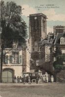 Lannion church and the Saint-Yves street