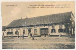1924 Újbesenyő, Új Bessenyő, Dudestii Noi; Wagner Péter kereskedés és m. kir. postahivatal, üzlet, saját kiadása / shop, post office (EK)