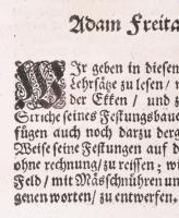 Allain Manesson-Mallet: Den Arbeid van Mars. I-II. köt. Kriegsarbeit, oder neuer Festungsbau, ... Am...