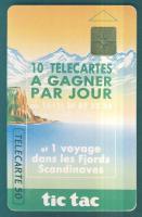 Franciaország 1992 Tic Tac 50 egységes használatlan telefonkártya