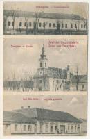 1914 Orczyfalva, Orczifalva, Kokoda, Orczydorf, Ortisoara (Temes); Községháza, templom, Luy-féle üzlet / town hall, church, shop (Rb)