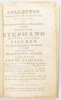 [Fischer István, nagyszalatnyai báró (1754-1822)]: Collectio Pastoralium, &amp; Circularium Litterarum Ab Excellentissimo, Illustrissimo, Ac Reverendissimo Domoni Domino Stephano e Liberis Baronibus Fischer de Nagy Szalatnya [...] Agriae [Eger], 1823, Typis Lycei Archi-Episcopalis. Latin nyelven. Félbőr-kötésben, megviselt állapotban, hiányzó gerinccel, a lapok többségén ázásnyomokkal.