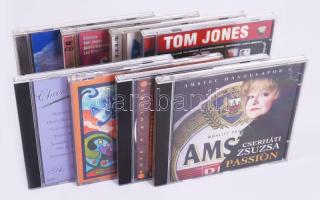 8 darab zenei CD, Tom Jones, Charlie Parker, Cserháti Zsuzsa, stb.