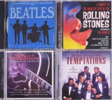 8 darab zenei CD, Van Morrison, Stan Getz, Rolling Stones, Beatles, stb
