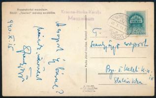 1940 Szentgyörgyi Albert Nobel-díjas tudós által írt képeslap