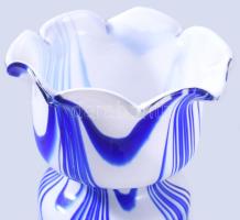 Carlo Moretti színezett opálüveg váza, jelzés nélkül, hibátlan, m: 26 cm