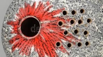 Kerezsi Gyöngyi ritka méretű ikebana, jelzett, hibátlan, 25x23 cm