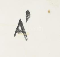 Kerezsi Gyöngyi ritka méretű ikebana, jelzett, hibátlan, 25x23 cm