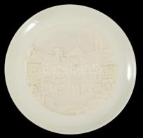 Herendi litofán dísztányér, jelzett, hibátlan, d: 18,5 cm