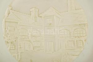 Herendi litofán dísztányér, jelzett, hibátlan, d: 18,5 cm