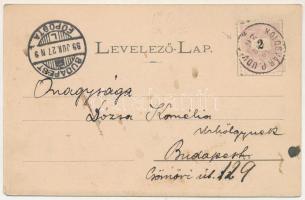 1899 Kolozsvár, Cluj; Fő tér és Trencsén tér, Bánffy palota, Takarékpénztári palota, Gazdasági tanin...