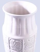 Retro német padlóváza, szájánál mázrepedéssel, m: 41,5 cm