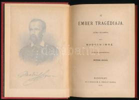 Madách Imre: Az ember tragédiája. Bp., 1884, Athenaeum, 1 t.+231 p. 7. kiadás. Kiadói aranyozott egé...