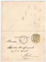 1903 Kolozsvár, Cluj; Mátyás király szobor. Fuhrmann Miklós kiadása, 2-részes kihajtható panorámalap...