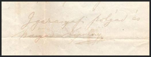 1846 Bécs, Lipthay Mihály (1794-?) által öccsének, kisfaludi Lipthay András (1796-1871) főesperesnek...