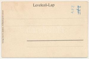 1905 Segesvár, Schässburg, Sighisoara; Alberthaus und Stundthurm / Albert ház (bentlakásos fiúiskola...