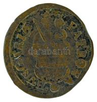 1706KB Rézpoltúra "II. Rákóczi Ferenc" (2,28g) T:VF patina, ph. Hungary 1706KB Poltura "Francis II Rákóczi" Kremnitz (2,28g) C:VF patina, edge error Huszár: 1549., Unger II.: 1139.a