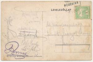 1912 Csíkszereda, Mircurea Ciuc; Rákóczi utca, Ligeti Samuné üzlete, dohány és szivar nagytőzsde. Sz...