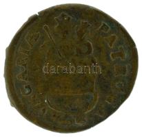 1706KB Rézpoltúra "II. Rákóczi Ferenc" (2,30g) T:XF,VF kis patina Hungary 1706KB Poltura "Francis II Rákóczi" Kremnitz (2,30g) C:XF,VF small patina Huszár: 1549., Unger II.: 1139.a