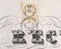 1868 Berger Mór bécsi egyetemi osvosdoktori, sebészi oklevele, rektori, dékáni, professzori és jegyz...