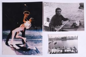 Vegyes fotó tétel, közte sportfotók is, változó állapotban, 9x12 cm és 24x18 cm közötti méretben