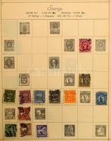 Magyar és külföldi átnézetlen hagyatéki anyag 2 db berakóban és 1 db Turul világalbumban, zacskókban, borítékokban, bennük több ezer darab bélyeg jobbakkal, benne Lánchíd blokkok, FDC-k, Visszatért bélyegzések + kötegelt bélyegek főleg az 1940-es évekből kis dobozban + sok száz darab csomagszállító szelvény, közte sok jugoszláv, de egyéb országok is. Érdekes, vegyes, átnézendő anyag.