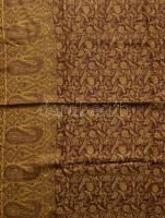 Bordó-arany színű stóla, 78x200 cm