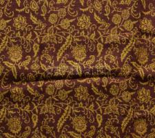 Bordó-arany színű stóla, 78x200 cm