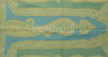 Drapp-zöld mintás stóla, 60x170 cm