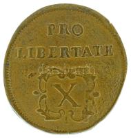 1706. X Poltura Cu "II. Rákóczi Ferenc" "PRO LIBERTATE" (7,48g)T:AU,XF ph. Hungary 1706. X Poltura Cu "Francis II Rákóczi" "PRO LIBERTATE" (7,48g) C:AU,XF edge error Huszár: 1529.,Unger II.: 1133.a